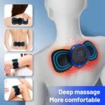 Portable Mini Electric Massager with 5 Pads for Pain Relief - Image 8