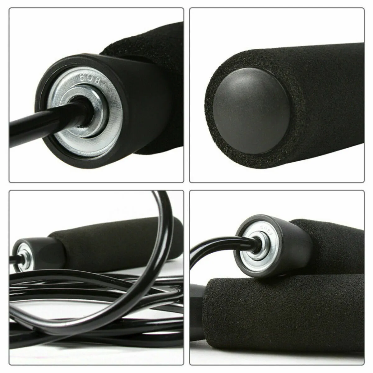 Adjustable Speed Skipping Rope for Fitness, Boxing & Gym - Image 3