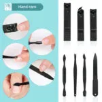10-Piece Nail Clipper Set with Travel Case & Grooming Kit - Image 3