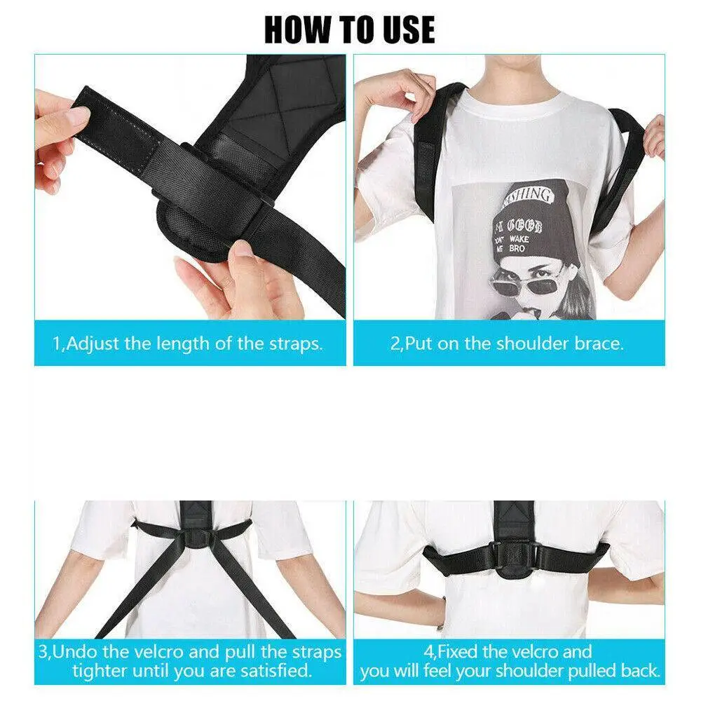 Clavicle Posture Corrector Back Support Brace for Straight Shoulders - Image 7