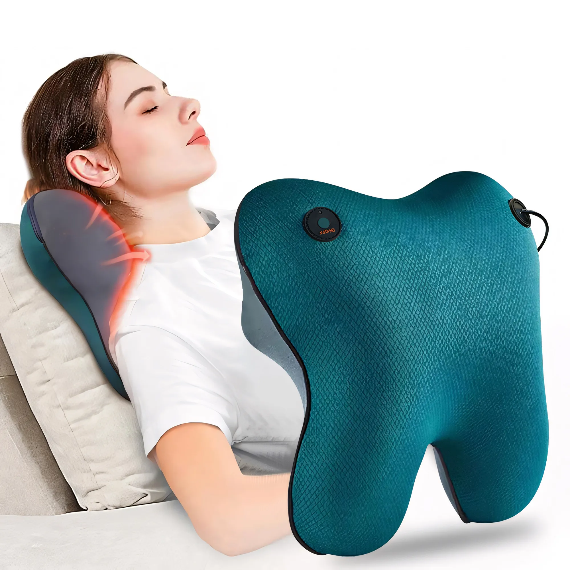 Neck & Back Acupressure Massage Pillow Full Body Relief - Image 1
