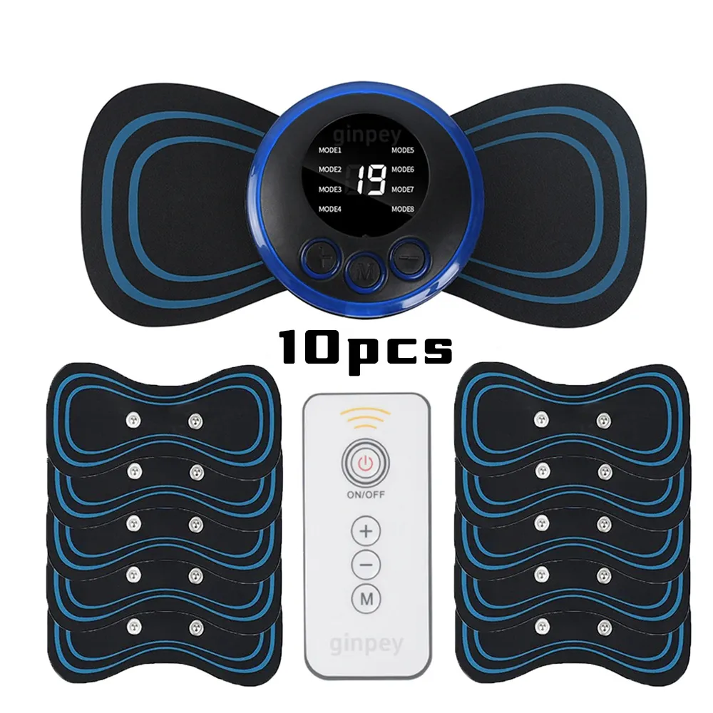 Portable Mini Electric Massager with 5 Pads for Pain Relief - Image 1