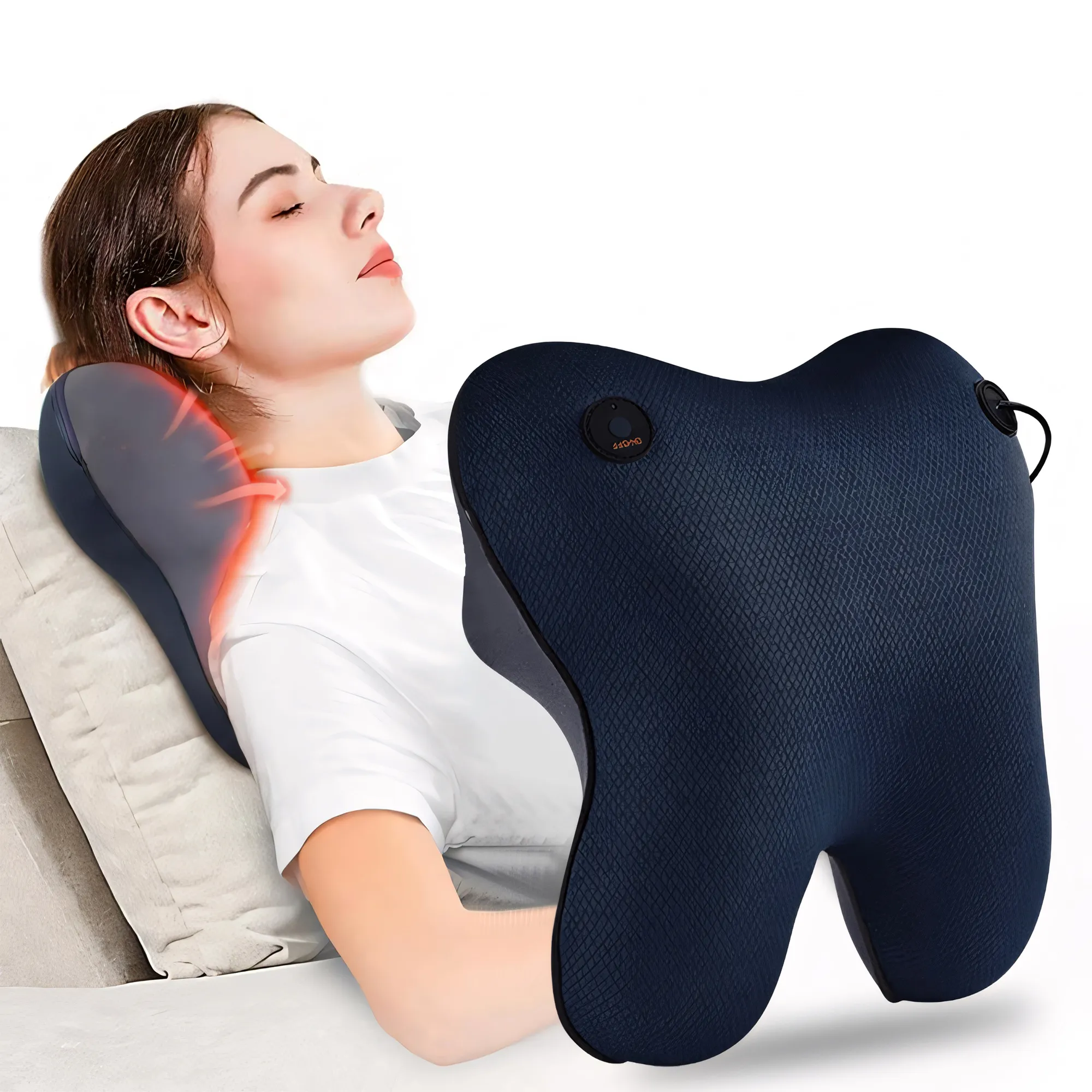 Neck & Back Acupressure Massage Pillow Full Body Relief - Image 7