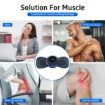 Portable Mini Electric Massager with 5 Pads for Pain Relief - Image 6