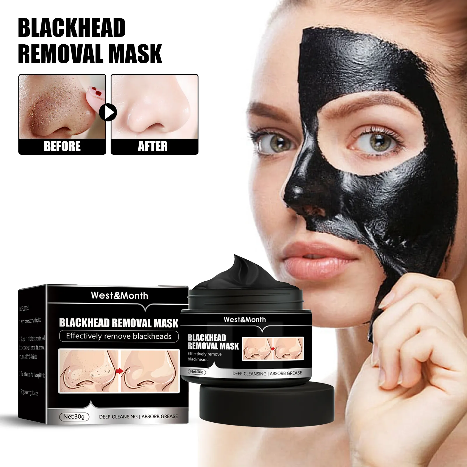 Peel Off Charcoal Deep Cleaning Facial Mask - Image 1