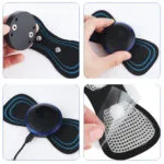 Portable Mini Electric Massager with 5 Pads for Pain Relief - Image 2